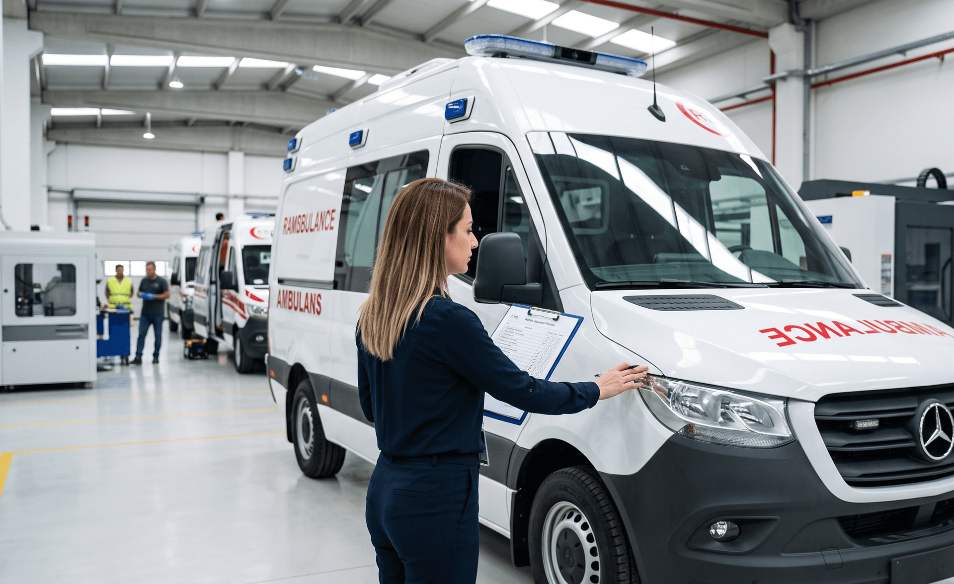 Ramsbulance — quality inspection of finished ambulance